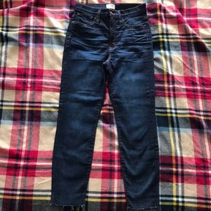 JCrew 10” HighRise Toothpick Jean